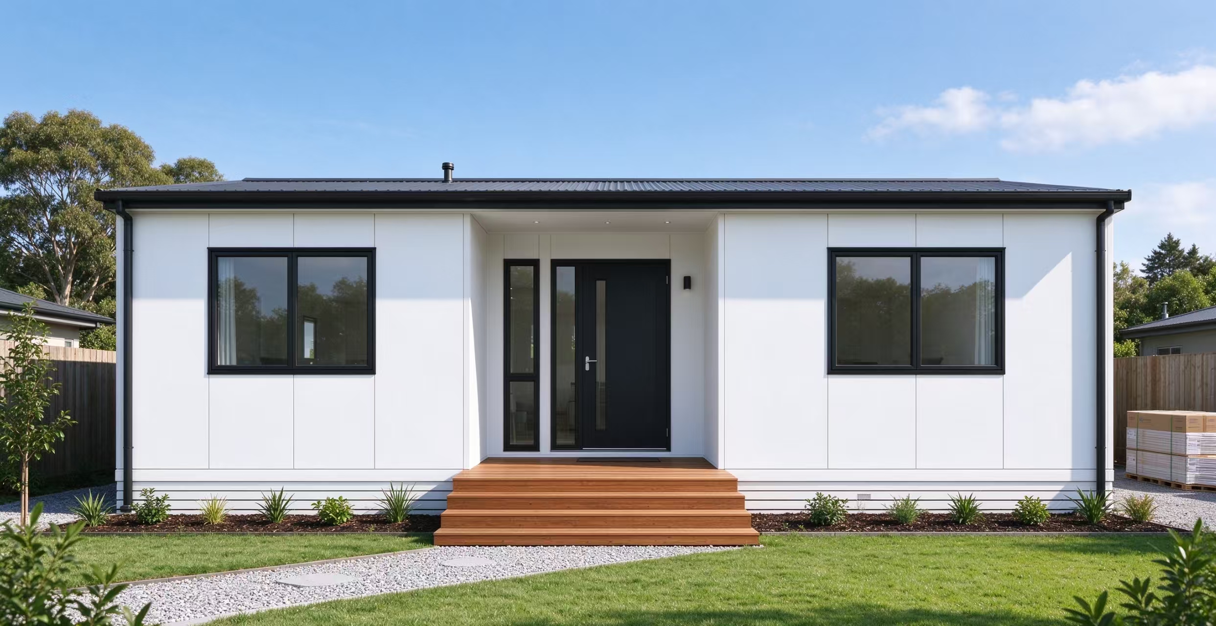 Flat-pack modular house