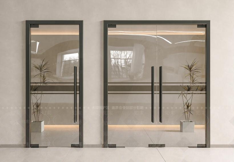 Double glass door